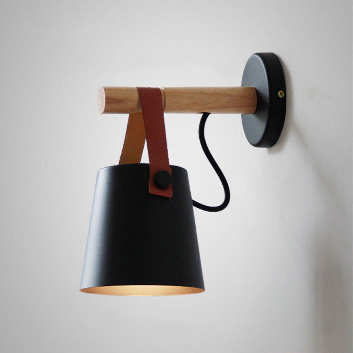 Houten Wandlamp met LED - Scandinavische Nazzareno Design