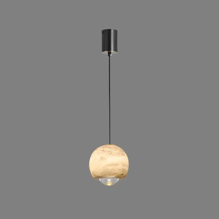 Marmeren Hanglamp met Albasten Bol - Jodie Verlichting