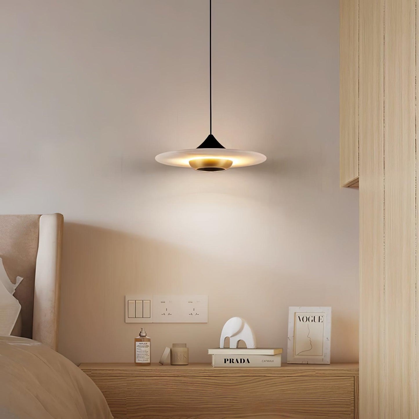 Marmeren Hanglamp met LED - Stijlvolle Verlichting Jelle