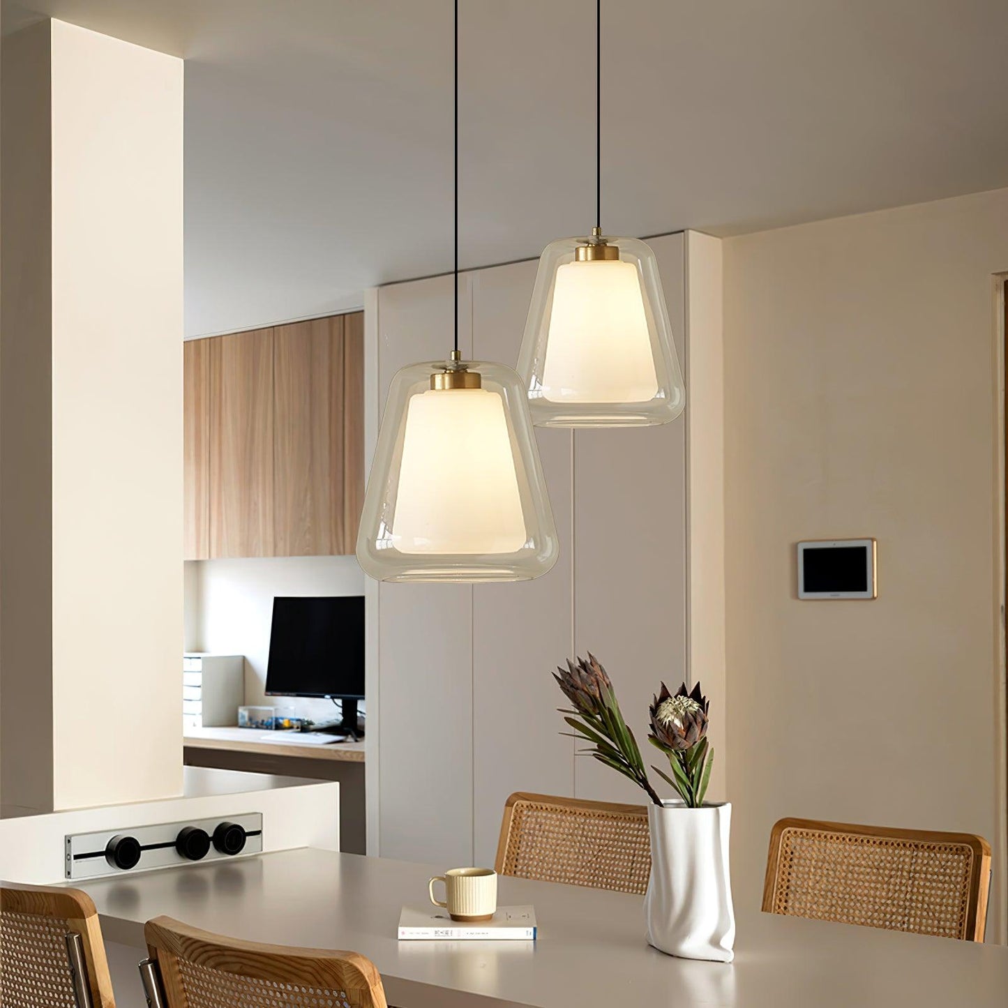 Moderne Glazen Hanglamp - Duurzaam Ontwerp Jeroen