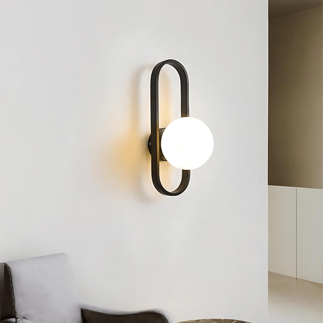 Moderne Glazen Wandlamp met LED - Set Maxence