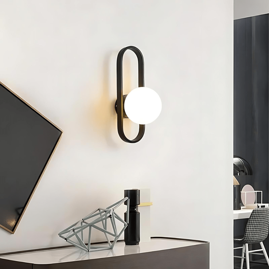 Moderne Glazen Wandlamp met LED - Set Maxence