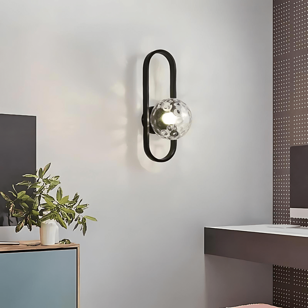 Moderne Glazen Wandlamp met LED - Set Maxence