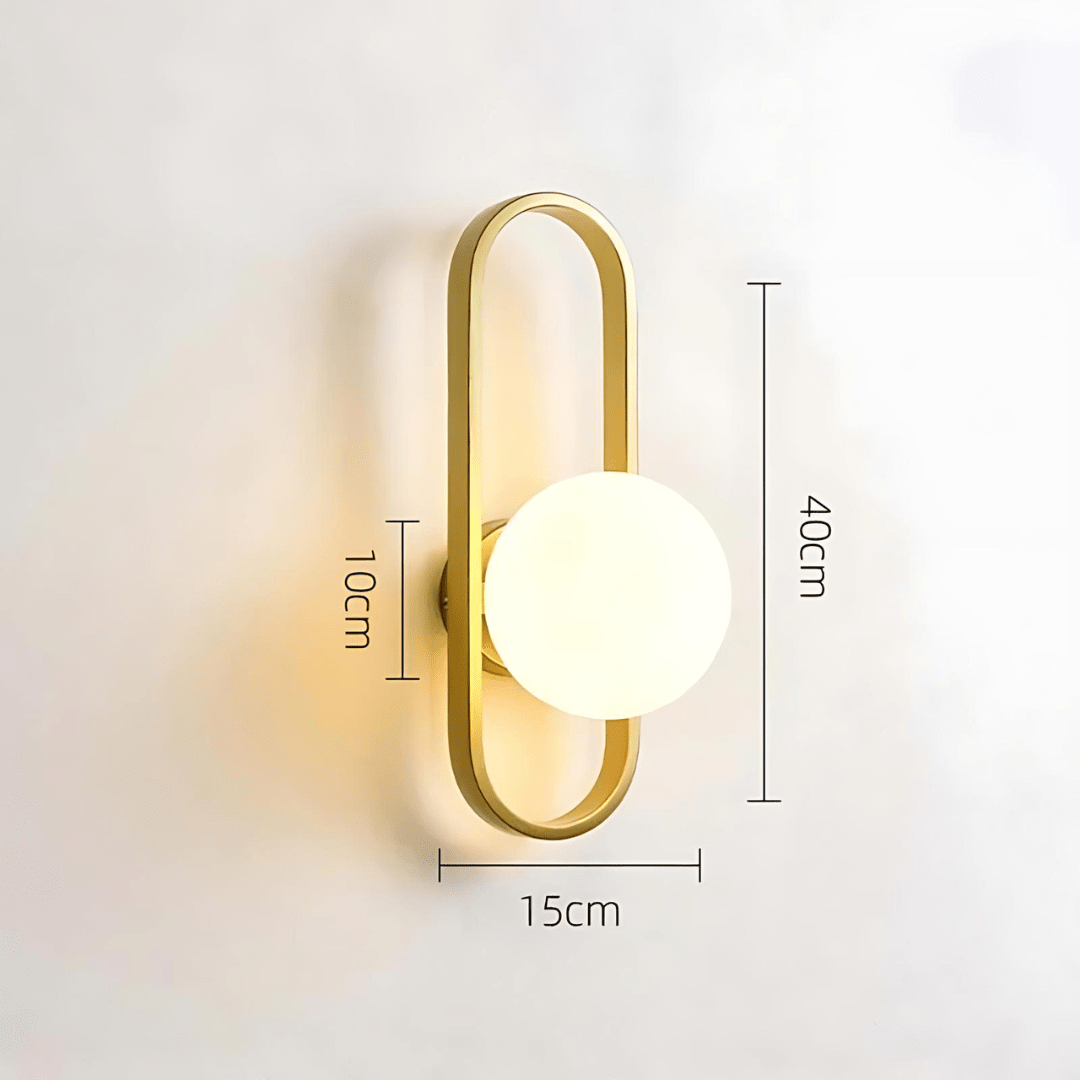 Moderne Glazen Wandlamp met LED - Set Maxence