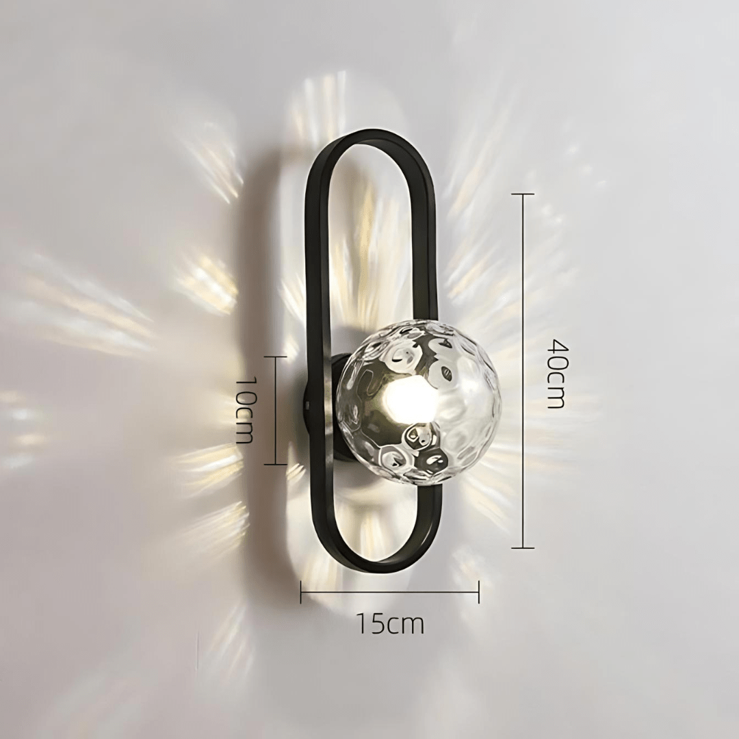 Moderne Glazen Wandlamp met LED - Set Maxence
