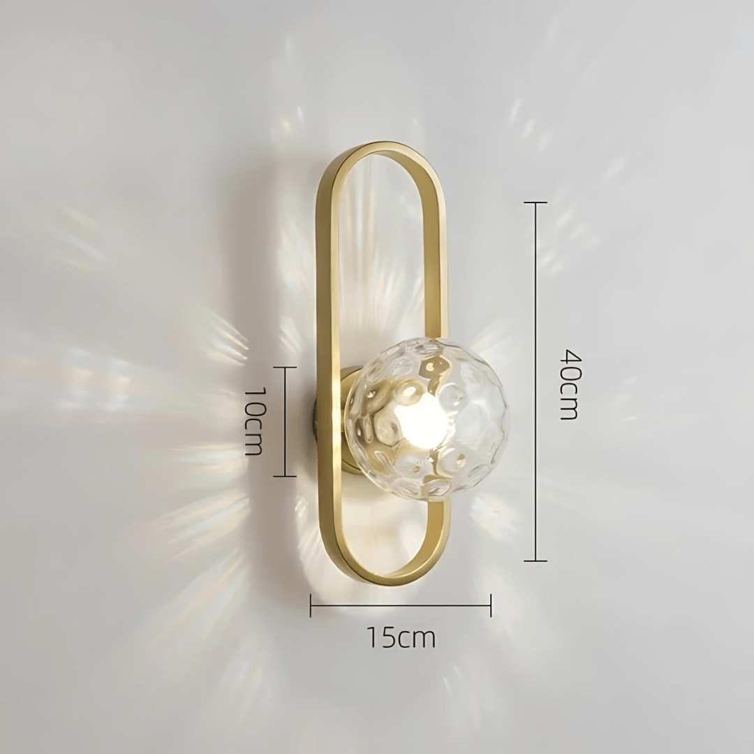 Moderne Glazen Wandlamp met LED - Set Maxence