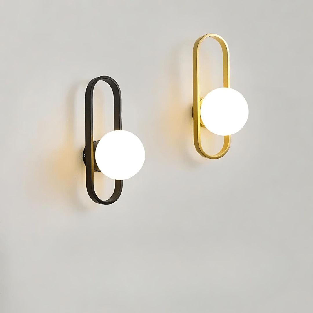 Moderne Glazen Wandlamp met LED - Set Maxence