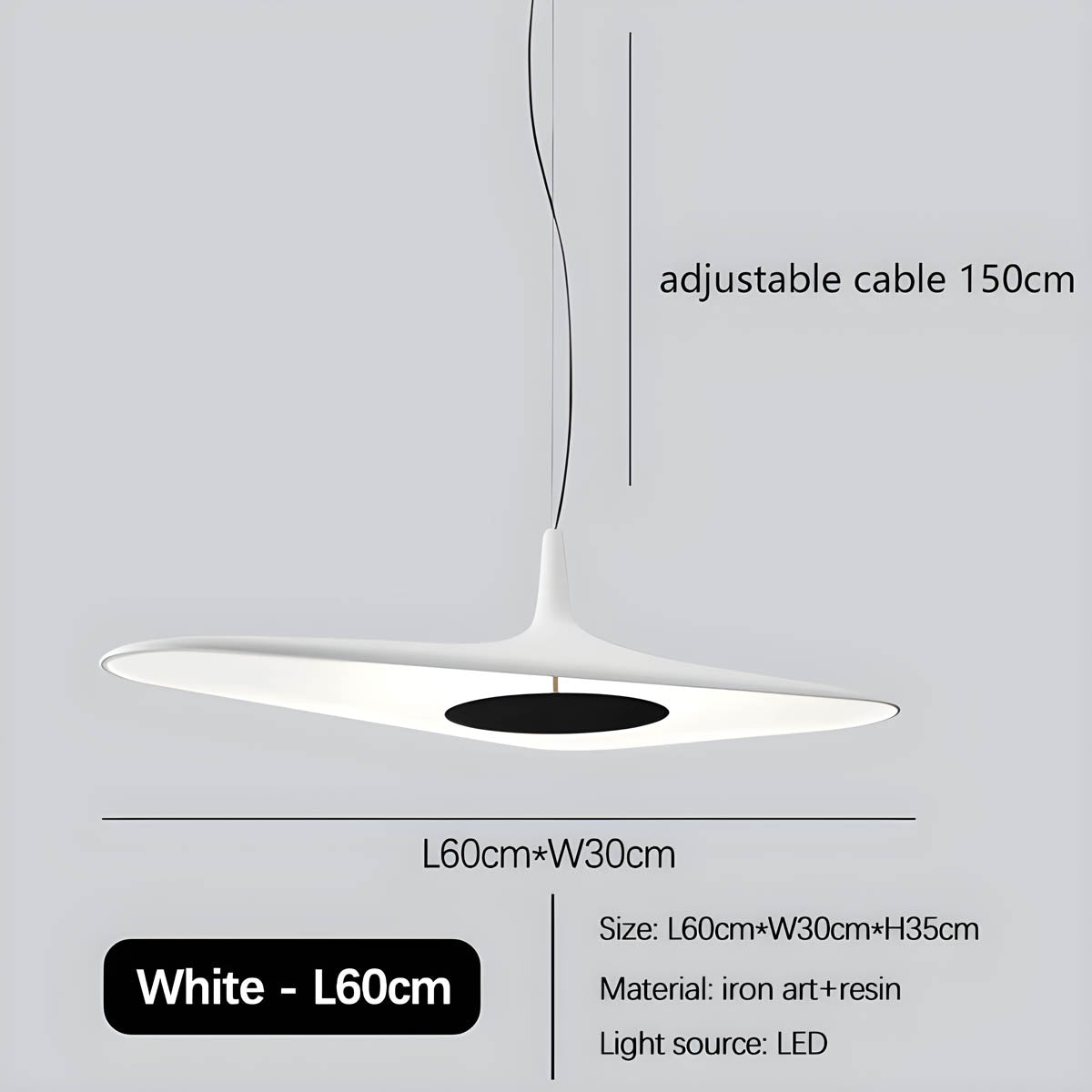 Moderne Hars Hanglamp - Elegante Design Eetkamer Woonkamer