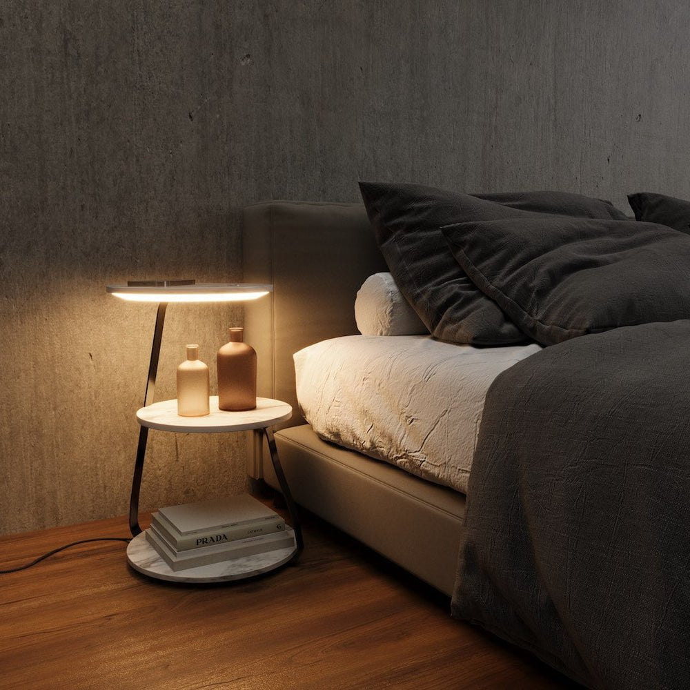 Moderne Lamp met Oplader - Adolfo Design Verlichting