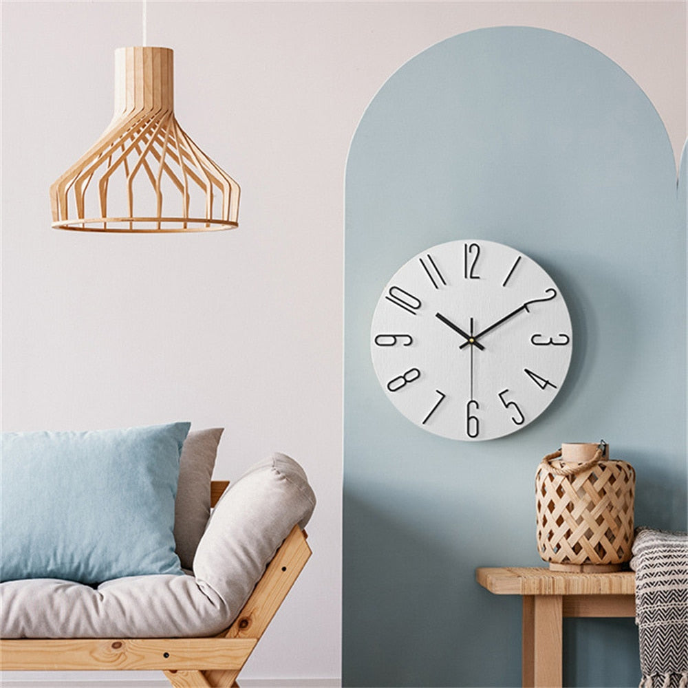 Moderne Wandklok 30 cm Kunststof - Seoul Klok voor Thuis