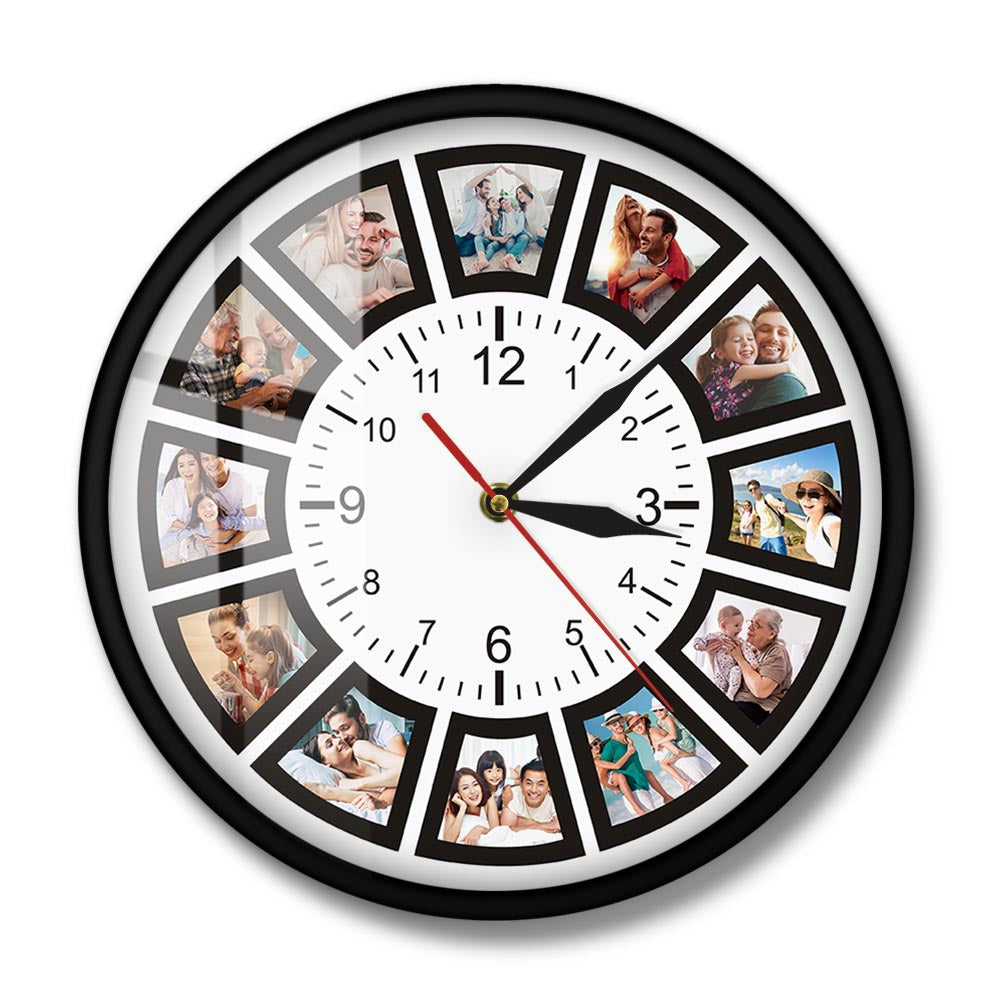 Persoonlijke Wandklok met Foto's - Herinneringen Klok