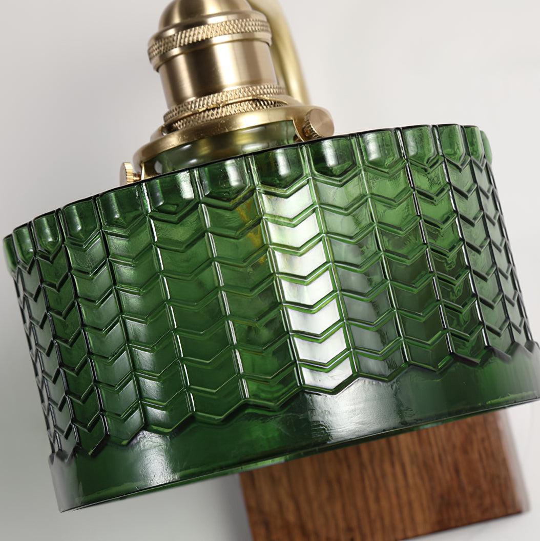 Rustieke Wandlamp Groen Glas - Martín Elegantie