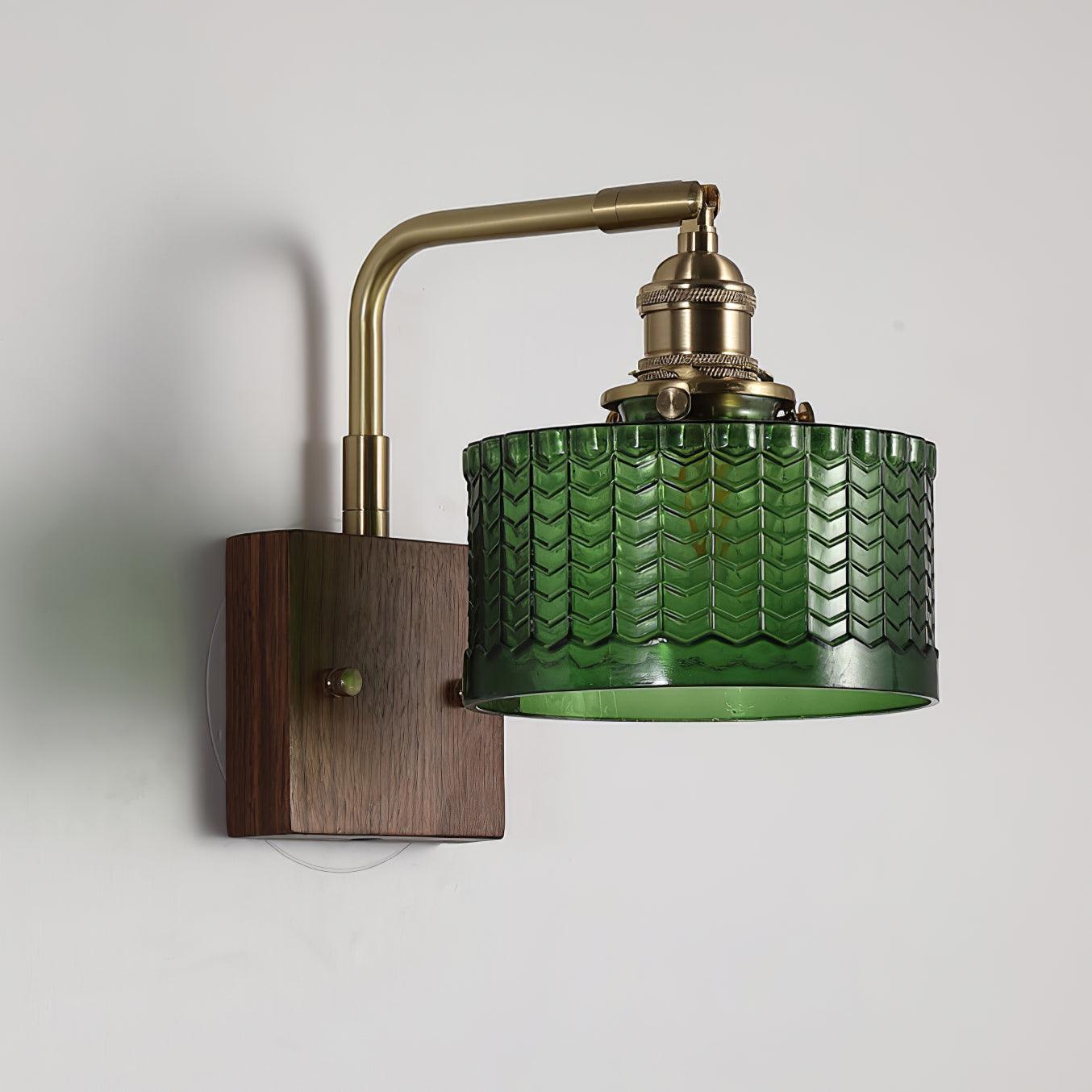 Rustieke Wandlamp Groen Glas - Martín Elegantie