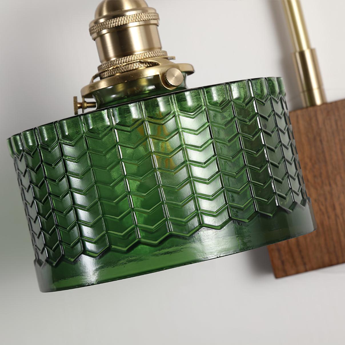 Rustieke Wandlamp Groen Glas - Martín Elegantie