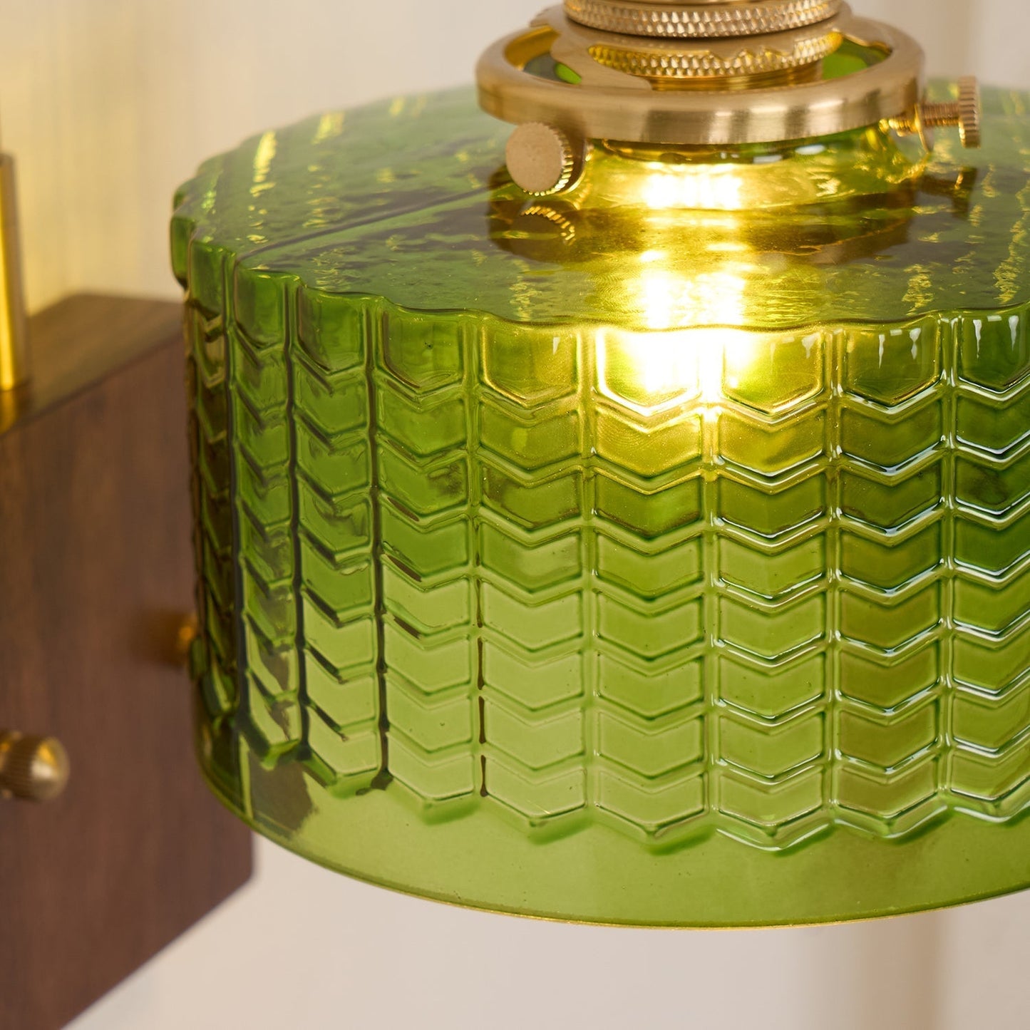 Rustieke Wandlamp Groen Glas - Martín Elegantie