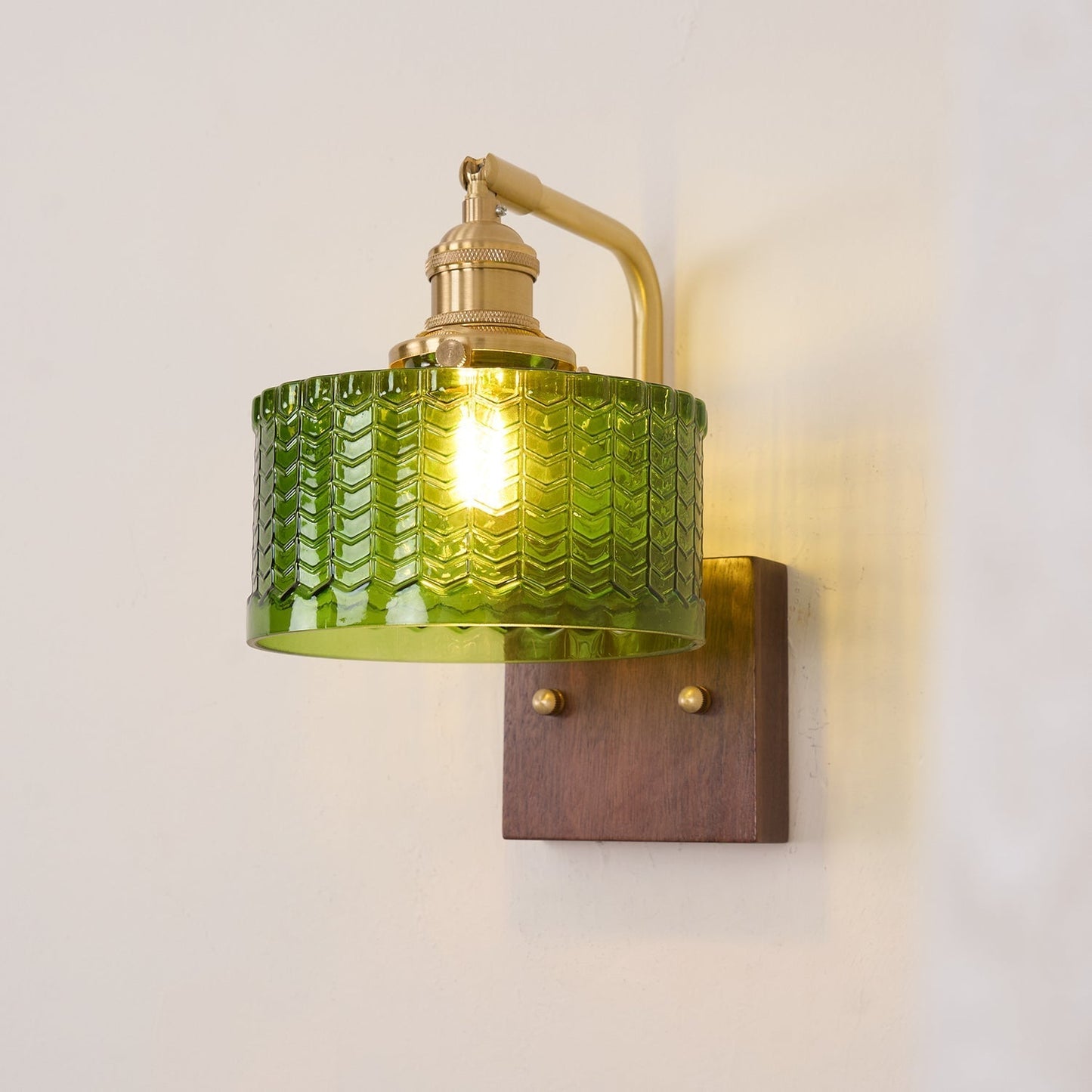 Rustieke Wandlamp Groen Glas - Martín Elegantie