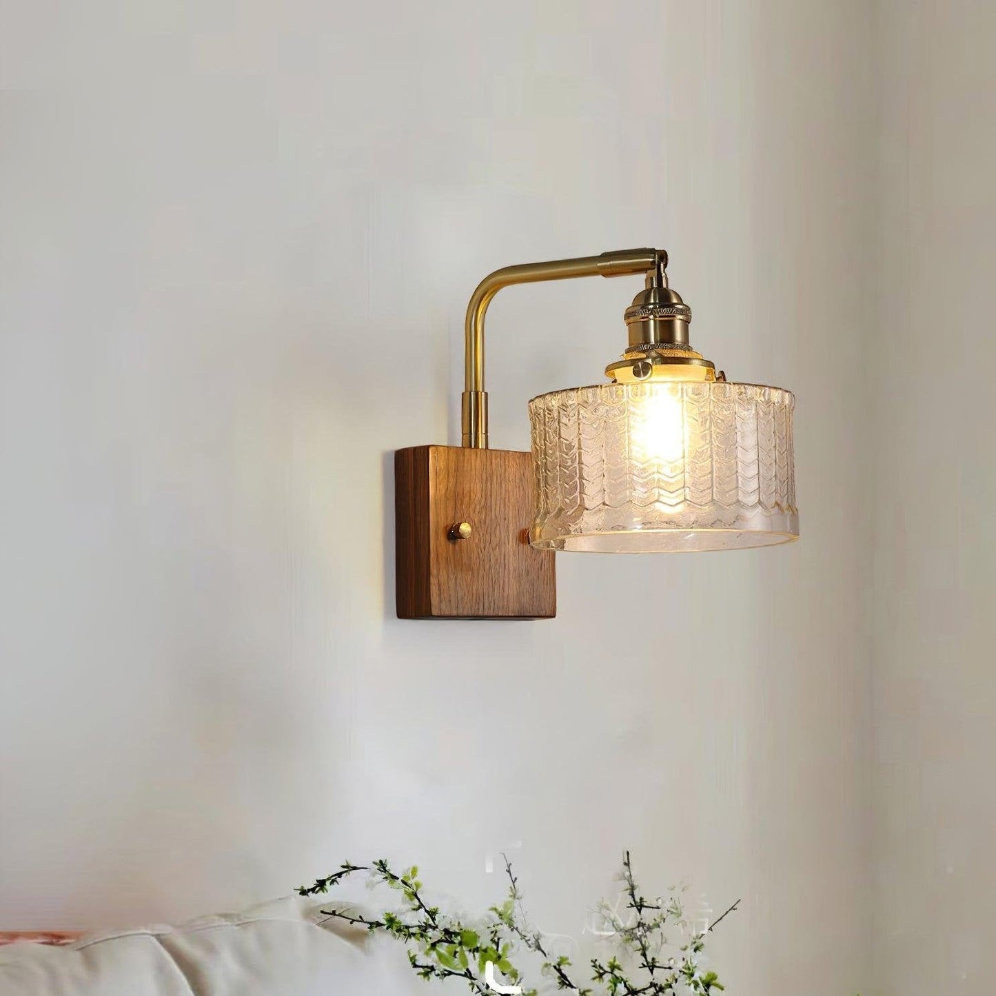 Rustieke Wandlamp Groen Glas - Martín Elegantie