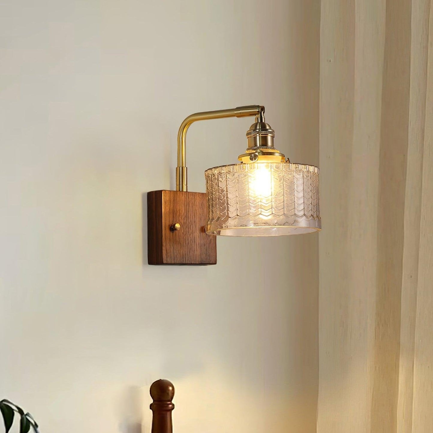 Rustieke Wandlamp Groen Glas - Martín Elegantie