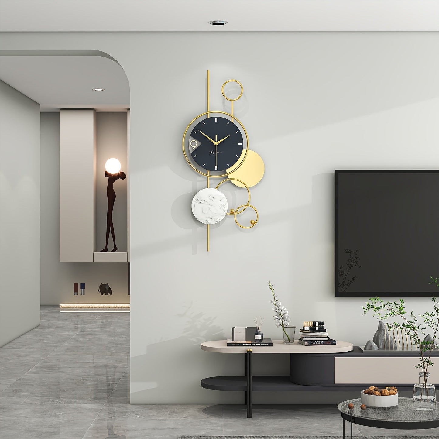 Stille Wandklok Uniek Ontwerp - Fifties Moderne Klok