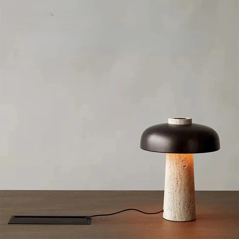 Travertin Tafellamp Natuurlijke - Scandinavisch Design Charles
