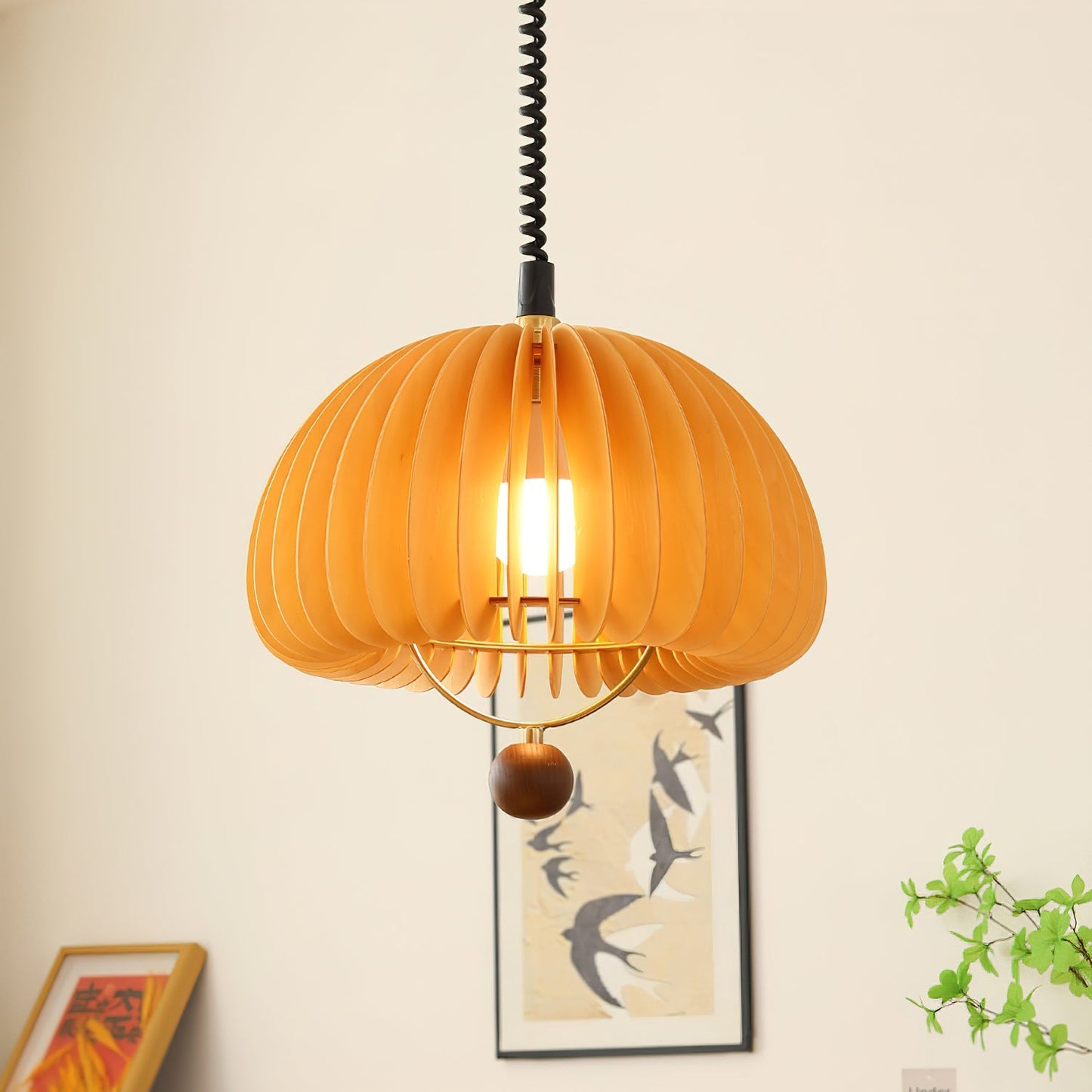 Verstelbare Hanglamp Metaal Hout - Jules Nostalgische Lamp