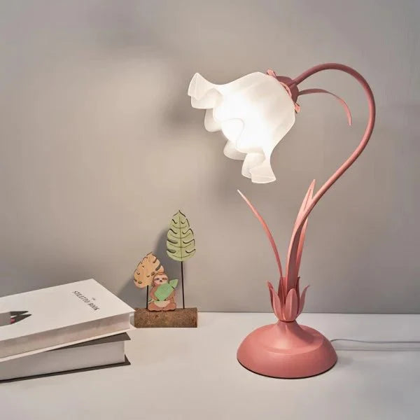 Vintage Bloem Tafellamp Verstelbare Arm - Bartolomeo