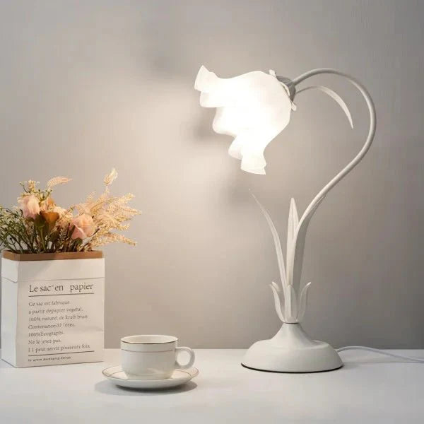 Vintage Bloem Tafellamp Verstelbare Arm - Bartolomeo