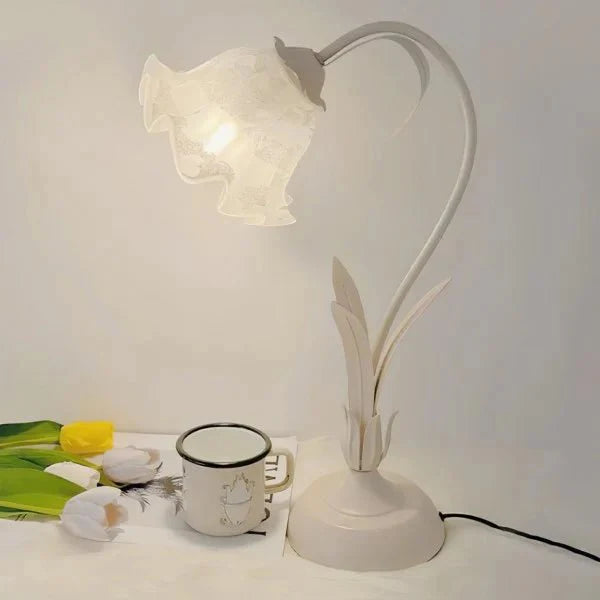 Vintage Bloem Tafellamp Verstelbare Arm - Bartolomeo