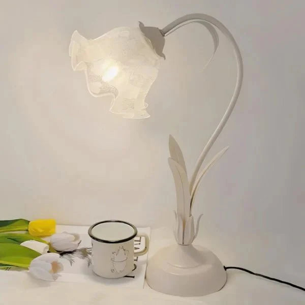 Vintage Bloem Tafellamp Verstelbare Arm - Bartolomeo
