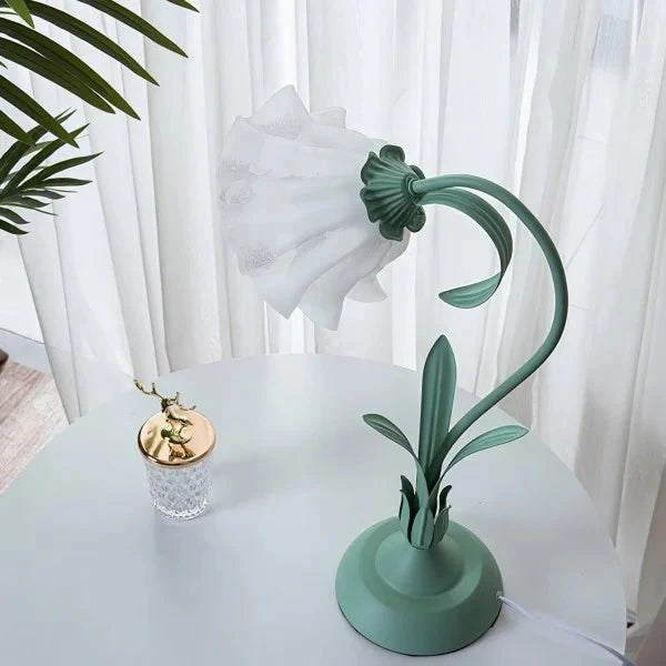 Vintage Bloem Tafellamp Verstelbare Arm - Bartolomeo