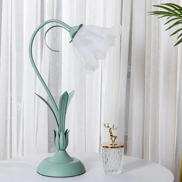 Vintage Bloem Tafellamp Verstelbare Arm - Bartolomeo