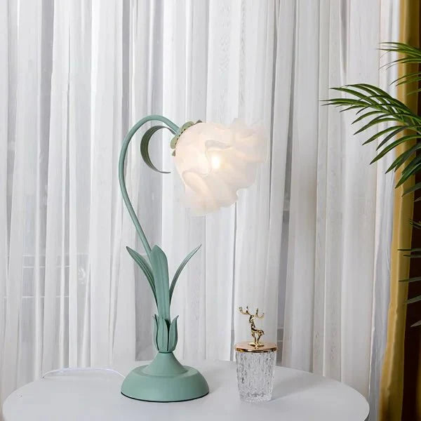 Vintage Bloem Tafellamp Verstelbare Arm - Bartolomeo