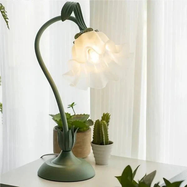 Vintage Bloem Tafellamp Verstelbare Arm - Bartolomeo