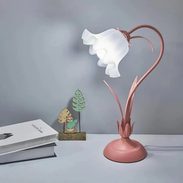 Vintage Bloem Tafellamp Verstelbare Arm - Bartolomeo