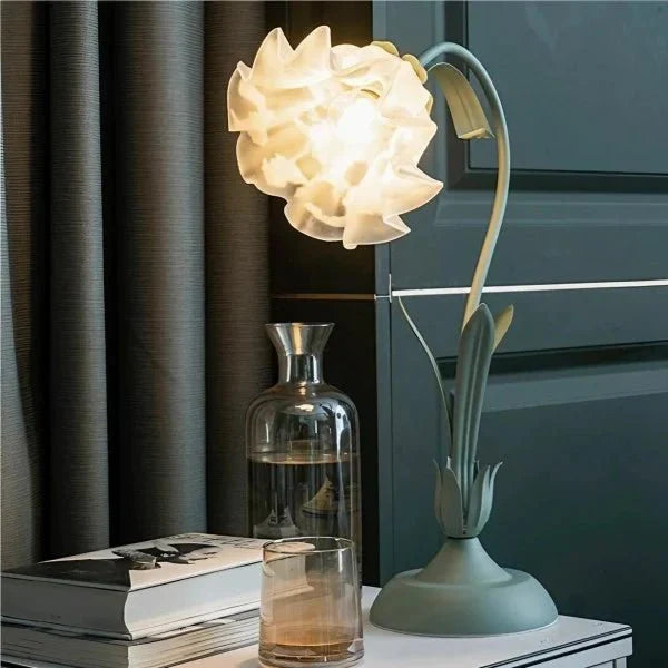 Vintage Bloem Tafellamp Verstelbare Arm - Bartolomeo