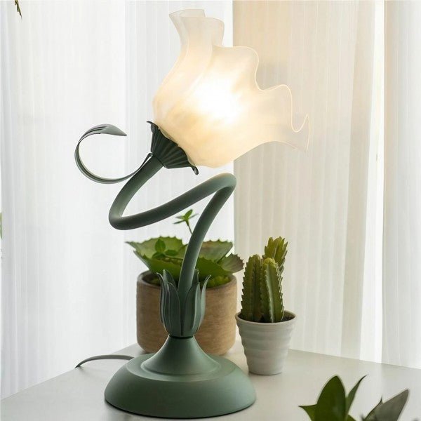 Vintage Bloem Tafellamp Verstelbare Arm - Bartolomeo