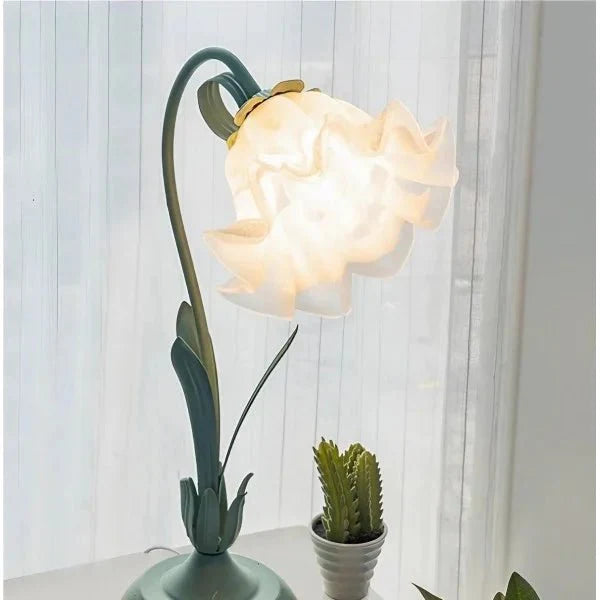 Vintage Bloem Tafellamp Verstelbare Arm - Bartolomeo