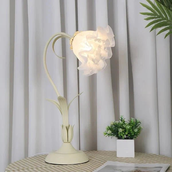 Vintage Bloem Tafellamp Verstelbare Arm - Bartolomeo