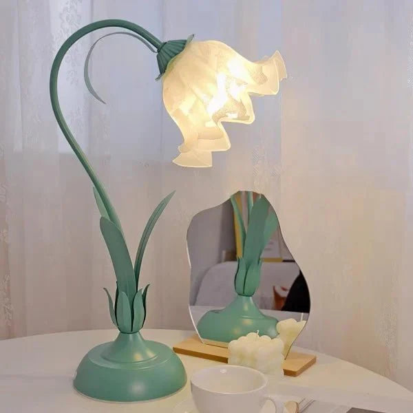 Vintage Bloem Tafellamp Verstelbare Arm - Bartolomeo