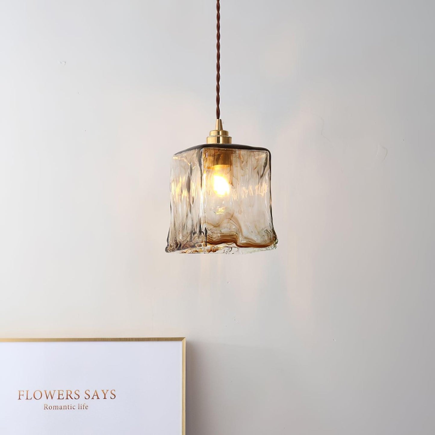 Vintage Hanglamp Glas - Elegantie Javier