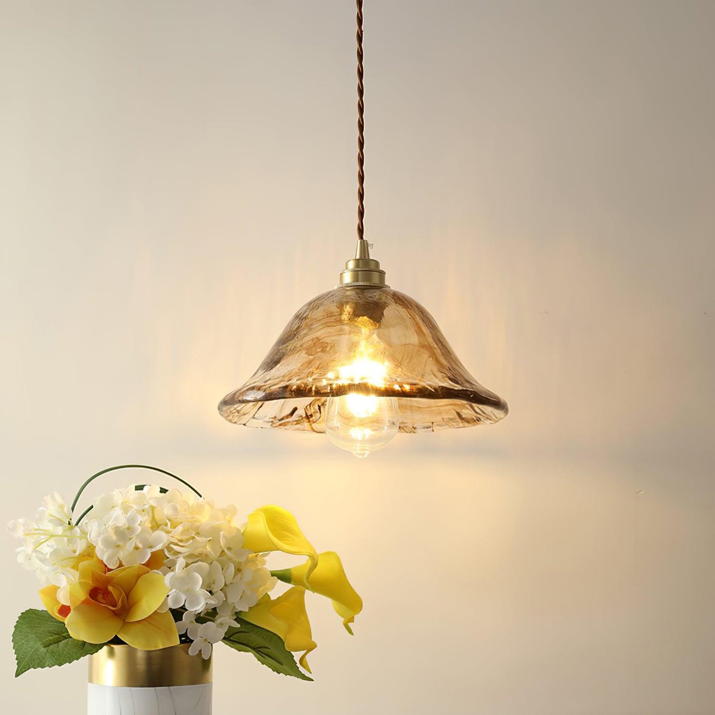 Vintage Hanglamp Glas - Elegantie Javier