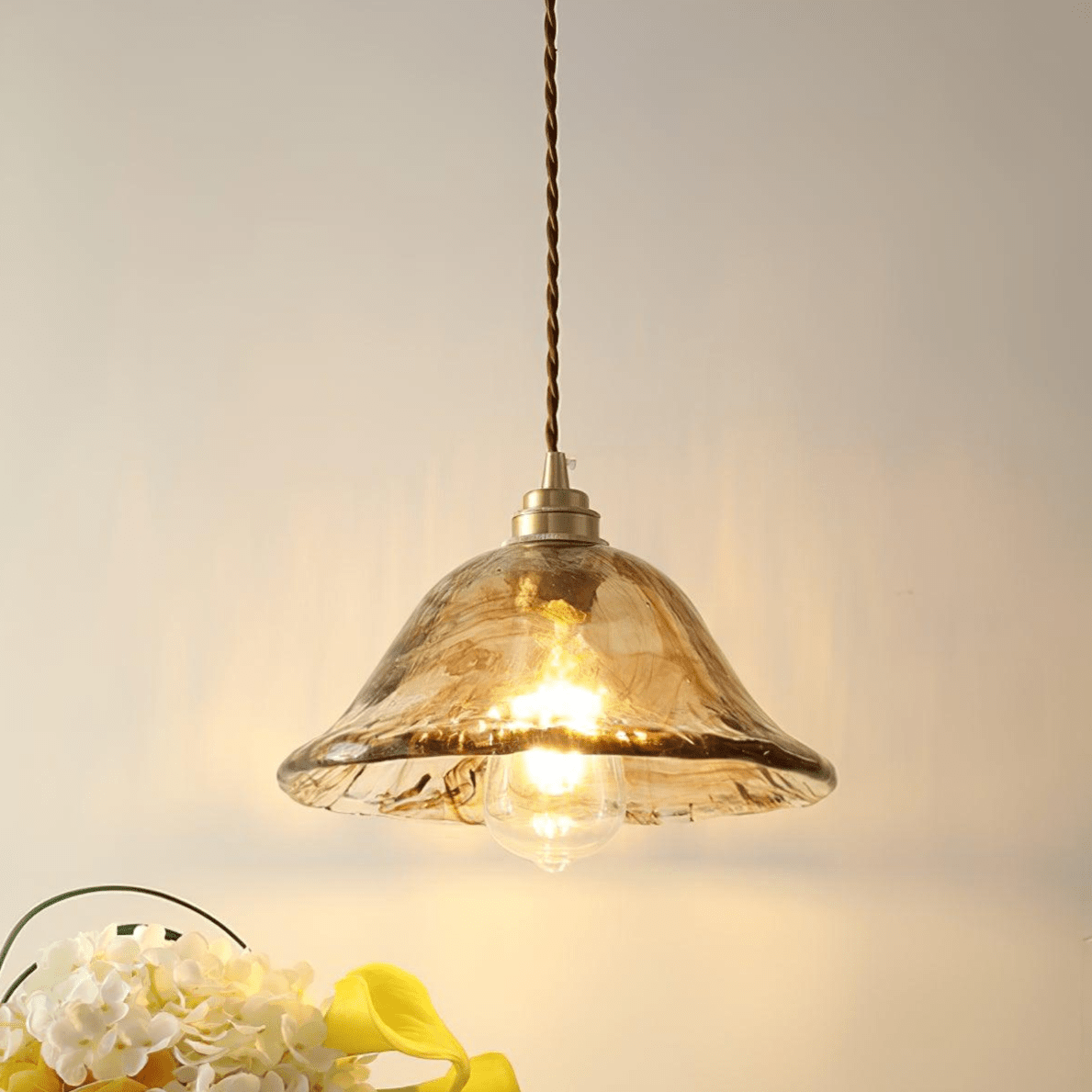 Vintage Hanglamp Glas - Elegantie Javier