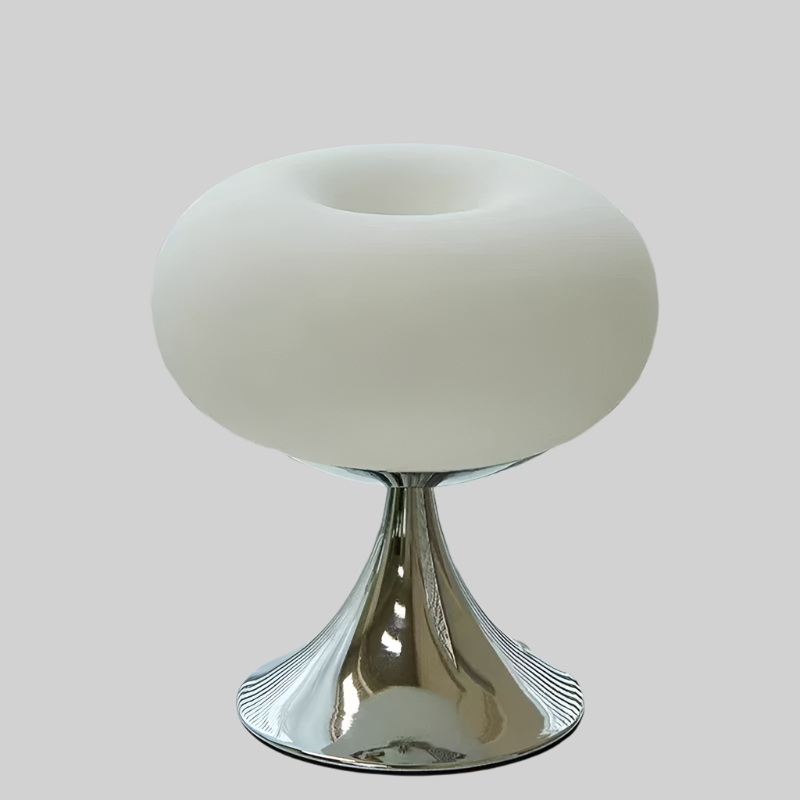 Vintage Tafellamp met Glazen Afwerking - Cesario
