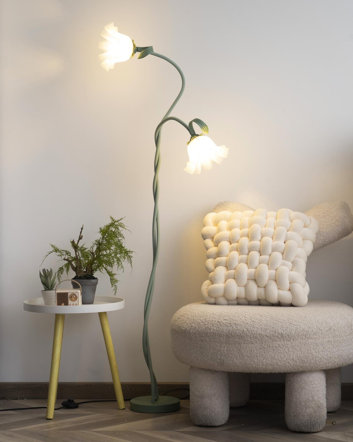 Vloerlamp met Bloemenpatroon - Uniek Design Armando