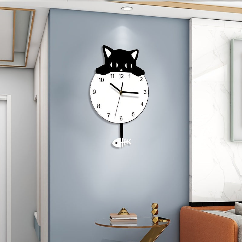 Wanddecoratie met Kat - Uniek Ontwerp Speelse Decoratie