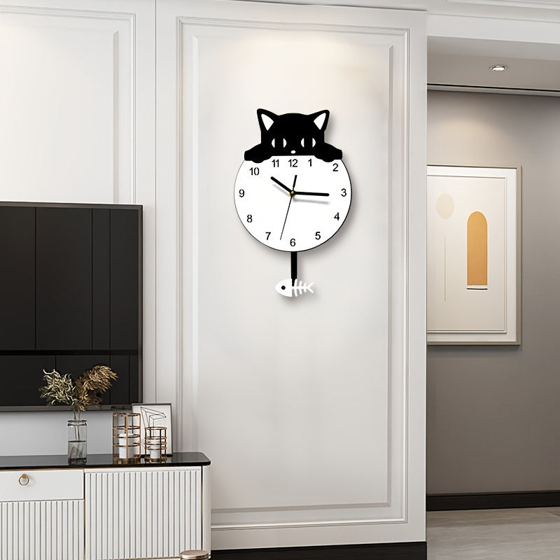 Wanddecoratie met Kat - Uniek Ontwerp Speelse Decoratie