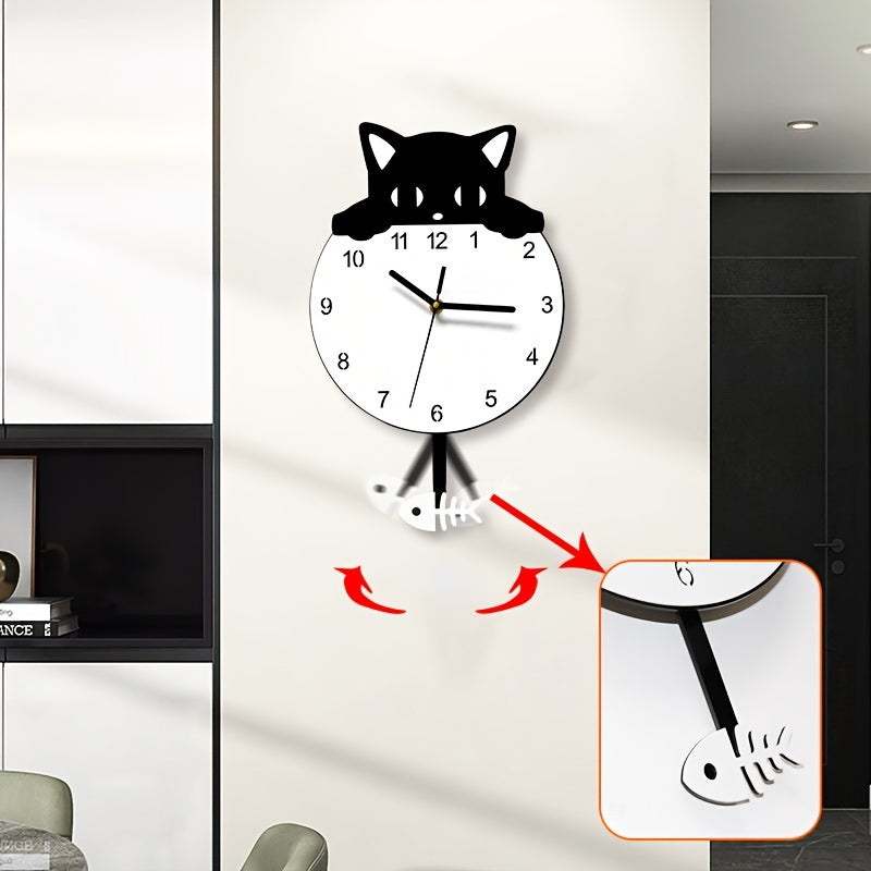 Wanddecoratie met Kat - Uniek Ontwerp Speelse Decoratie