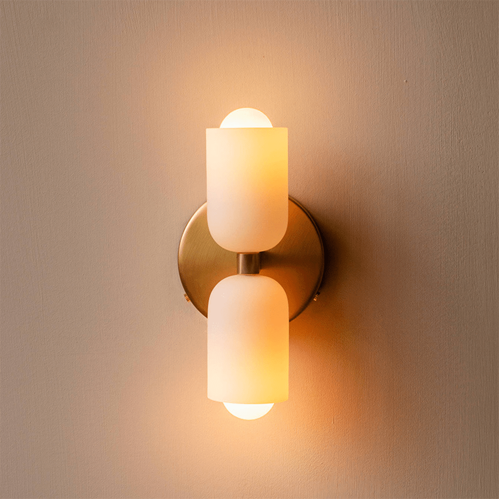 Wandlamp met Warm Licht - Crèmewitte Acryl Maricarmen