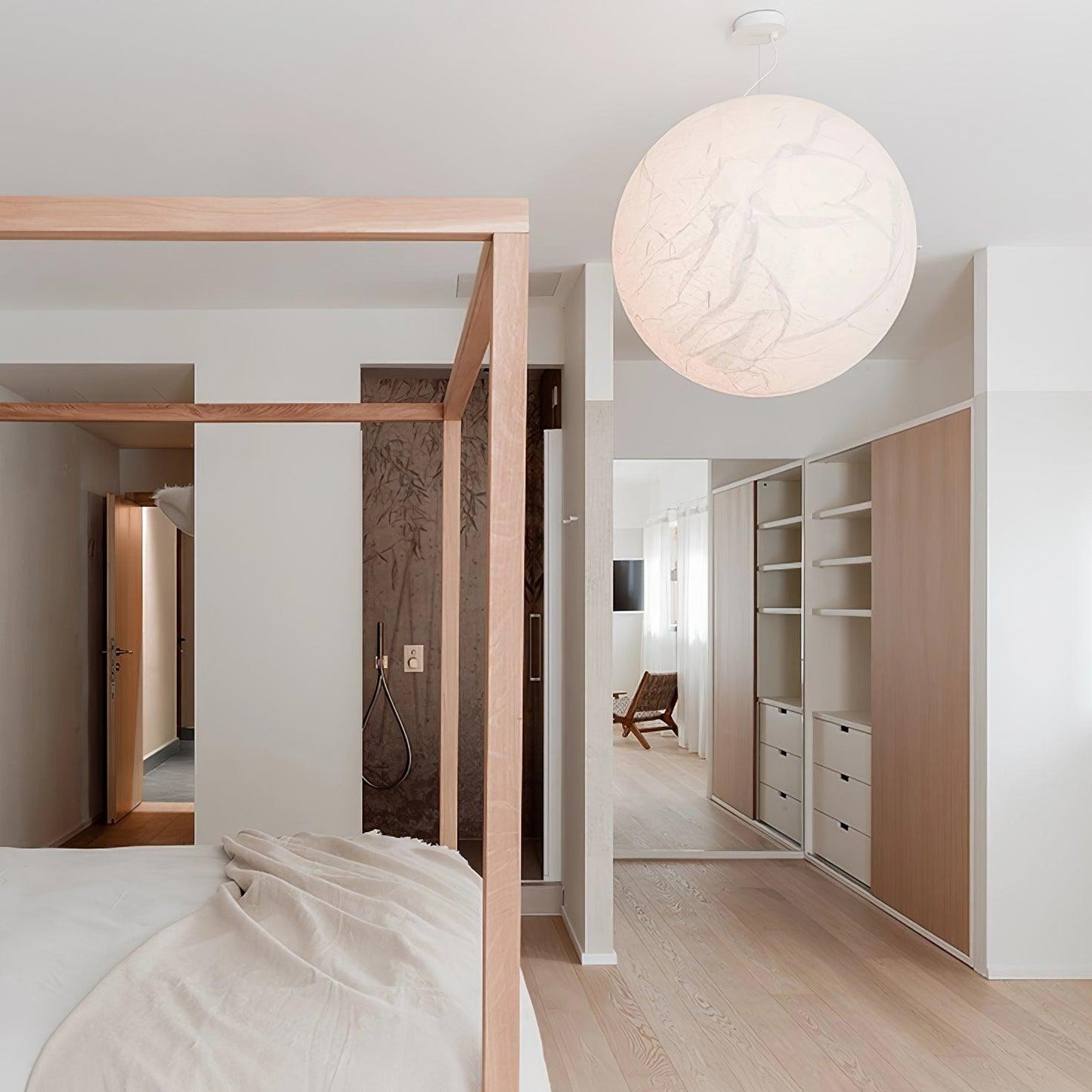Zijde Hanglamp Verstelbare Kabel - Maanlicht Design Jorge