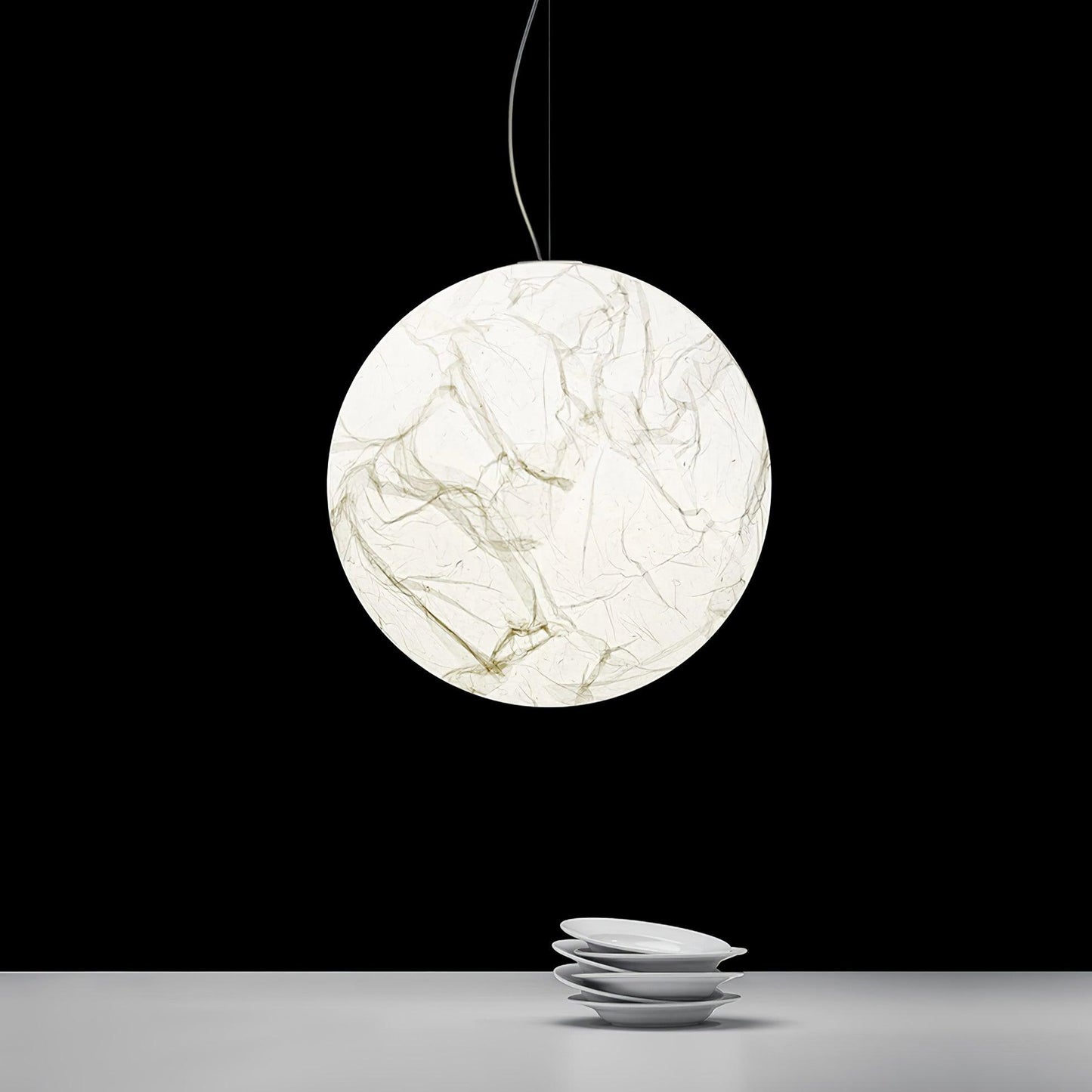 Zijde Hanglamp Verstelbare Kabel - Maanlicht Design Jorge